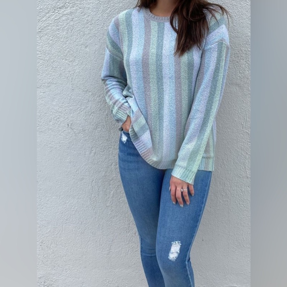 Show Me Your MuMu Atlas Sweater True Blue Stripe